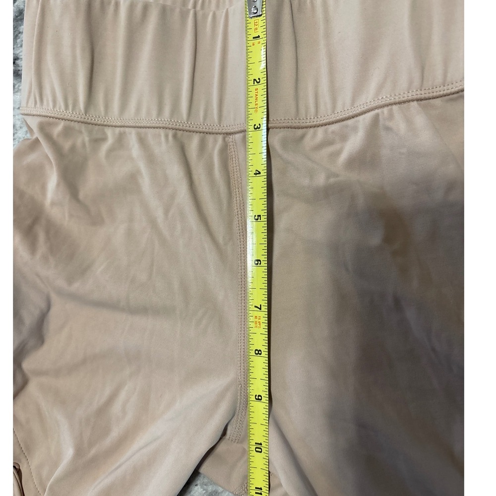 Carbon38 Women Tan Lace Up High Rise Leggings Size M Polyamide Blend Activewear - Picture 4 of 9